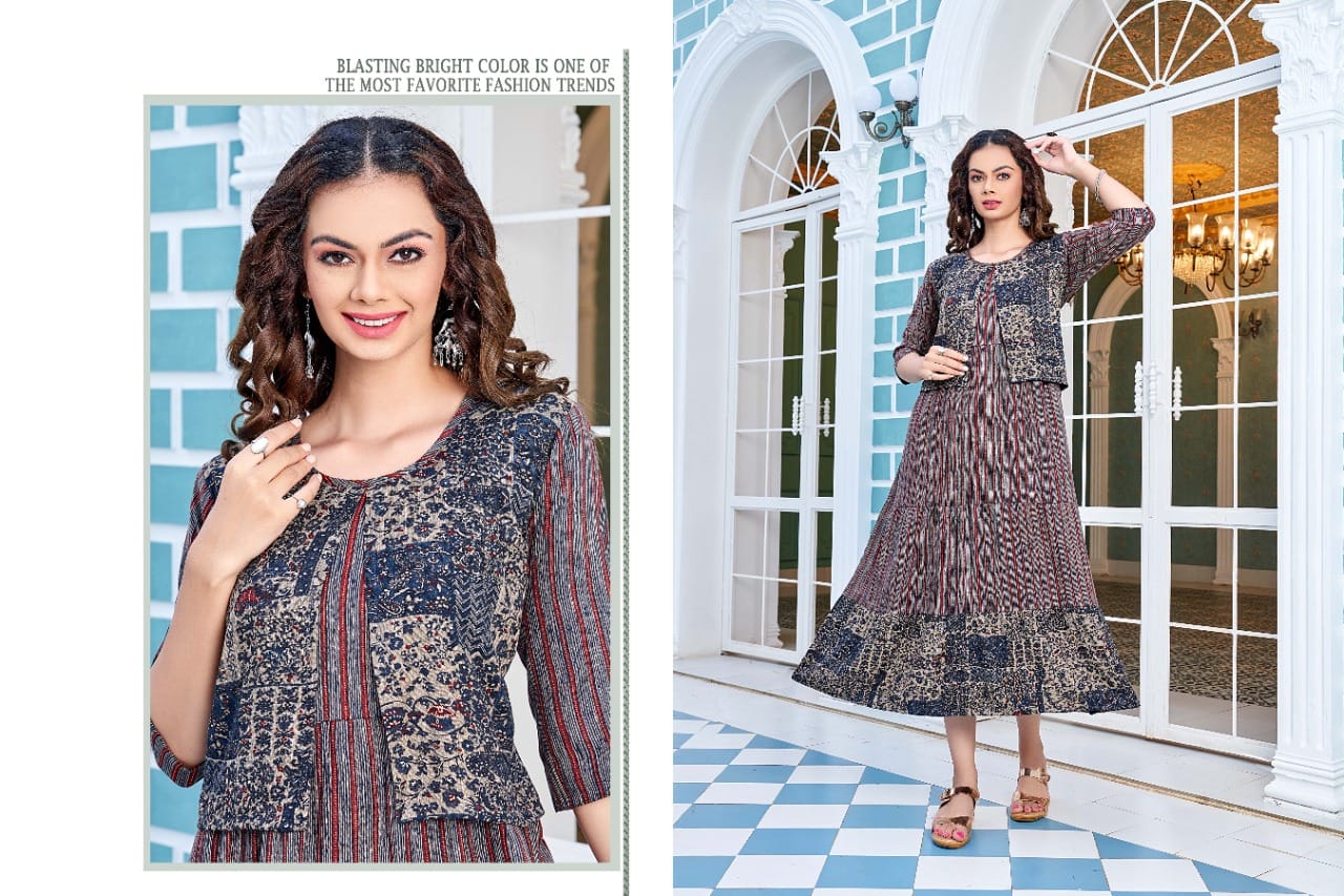 Rangoon Vol 10 By Kinti Anarkali Kurtis Catalog